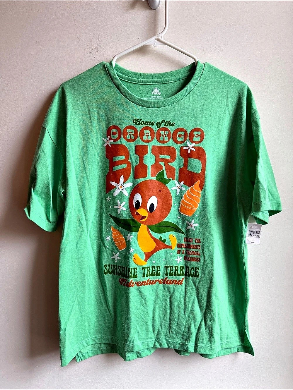 Disney Orange Bird Sunshine Tree Terrace T-Shirt Parks Graphic Tee Size